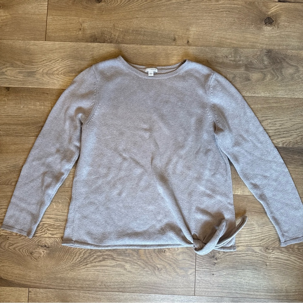 Pure Jill Beige Sweater Size Medium Top 75% Cotton ,25% Wool